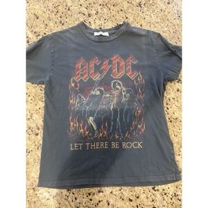 Daydreamer Medium  ACDC Rock Band T-Shirt, AC/DC Shirt Women's T Dark Gray Black